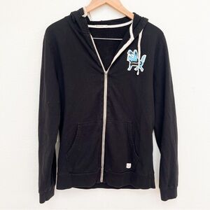Marine Layer Full Zip Hoodie Size M Black
